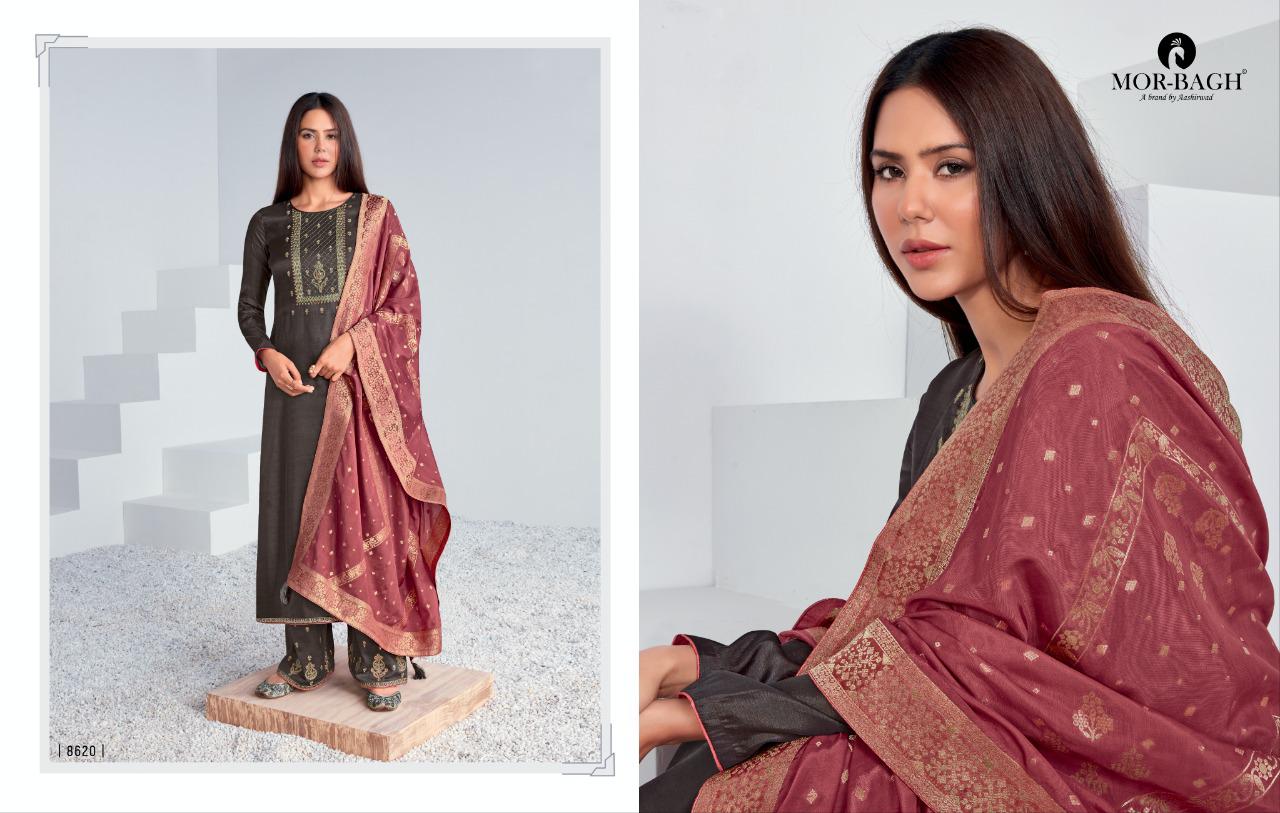 Aashirwad Chitrakari Premium Tushar Silk Embroidered Designer Salwar Suit Catalog