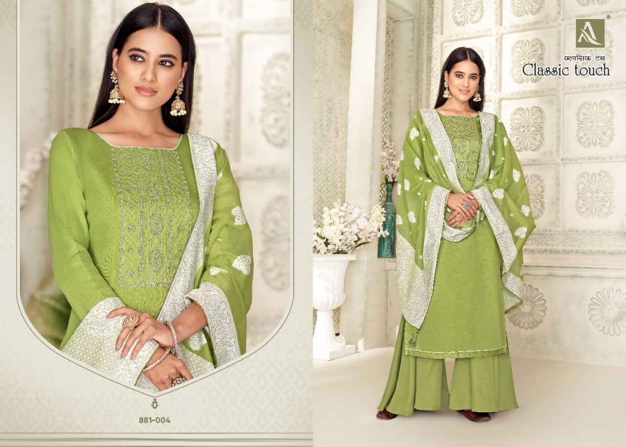 Alok Classic Touch Designer Cotton Festive Wear Salwar Suits Catalog