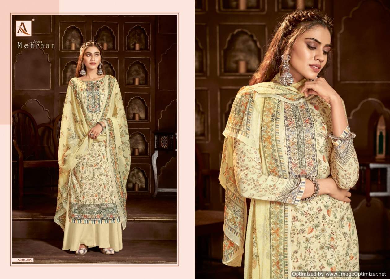 Alok Mehraan Vol 3 Jam Cotton Digital Print Designer Dress Material Catalog