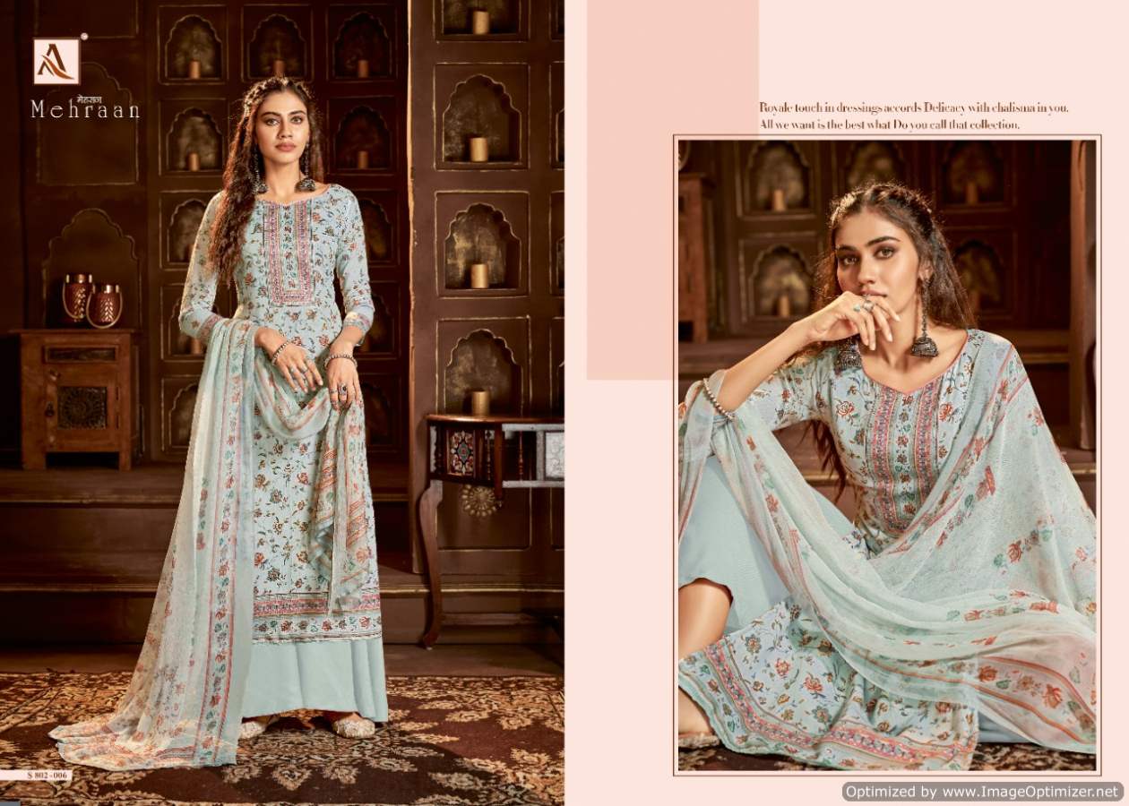 Alok Mehraan Vol 3 Jam Cotton Digital Print Designer Dress Material Catalog