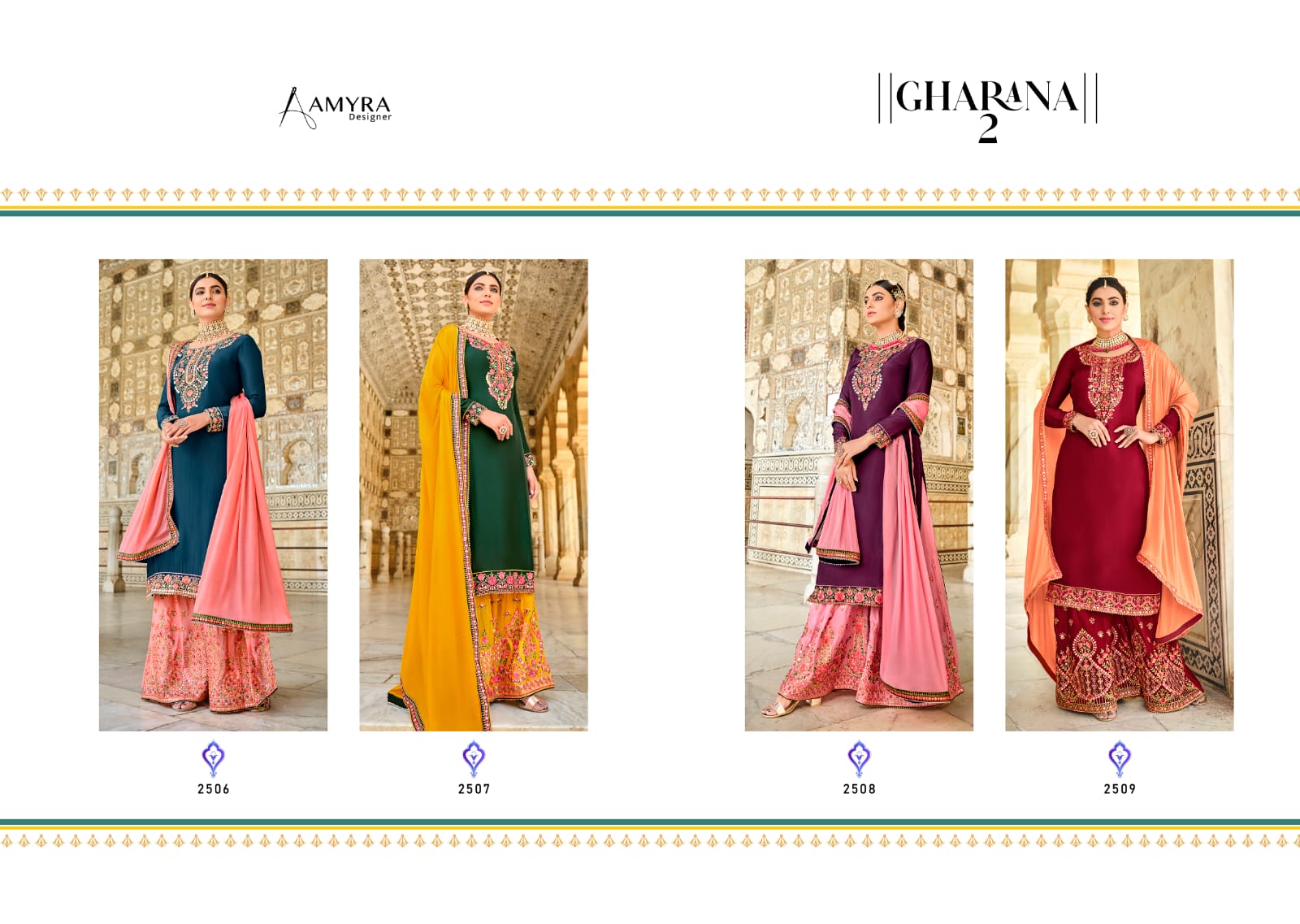 Amyra Gharana Vol 2 Exclusive Wear Designer Salwar Suits Catalog