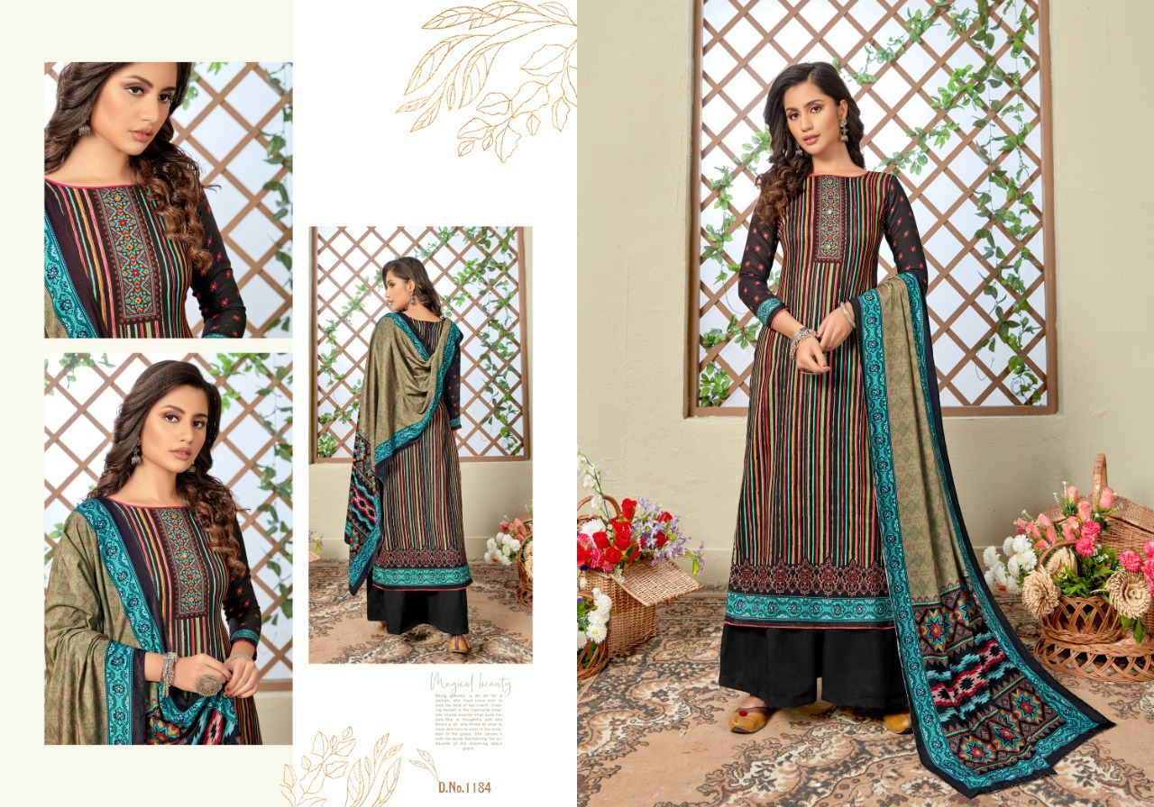 Bipson Shaneel Vol 4 Woollen Pashmina Ready Made Drees Catalog