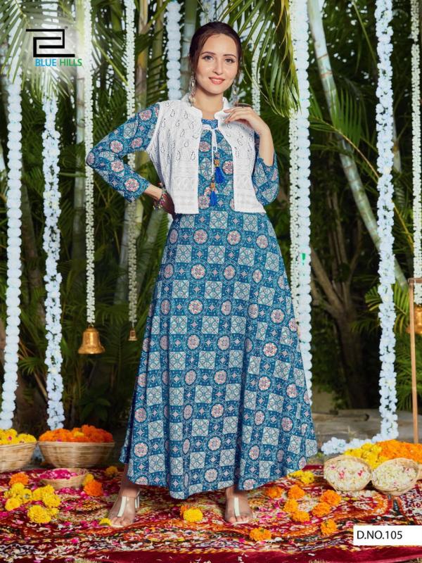 Blue Hills Stop Watch Rayon Designer Kurti With Chiken Koti  Buy Beauty Chikan Handicraft Lucknowi Designer Koti