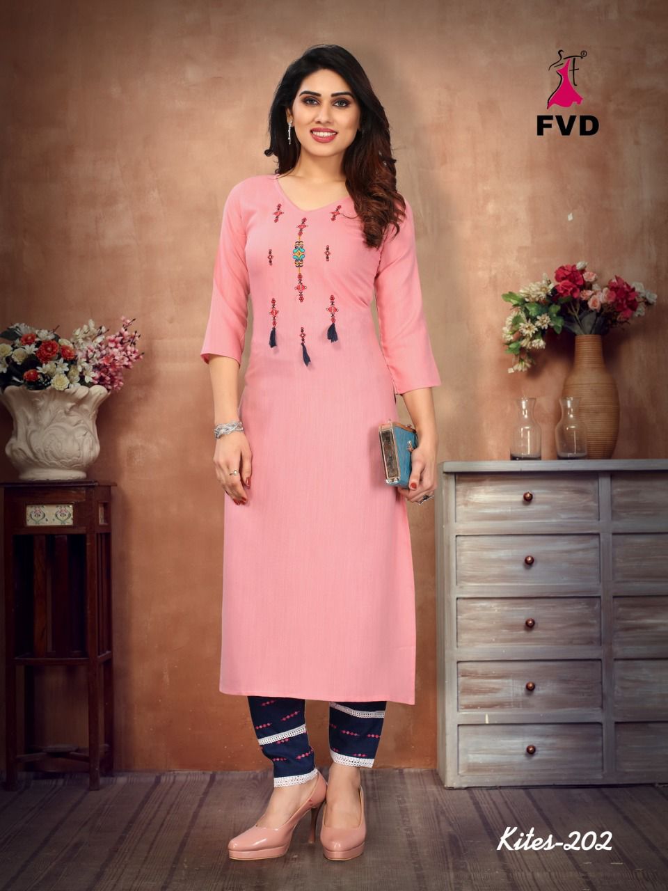 Fvd Kites Vol 2 Casual Wear Kurti With Bottom Catalog