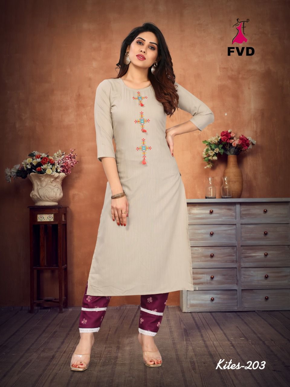 Fvd Kites Vol 2 Casual Wear Kurti With Bottom Catalog