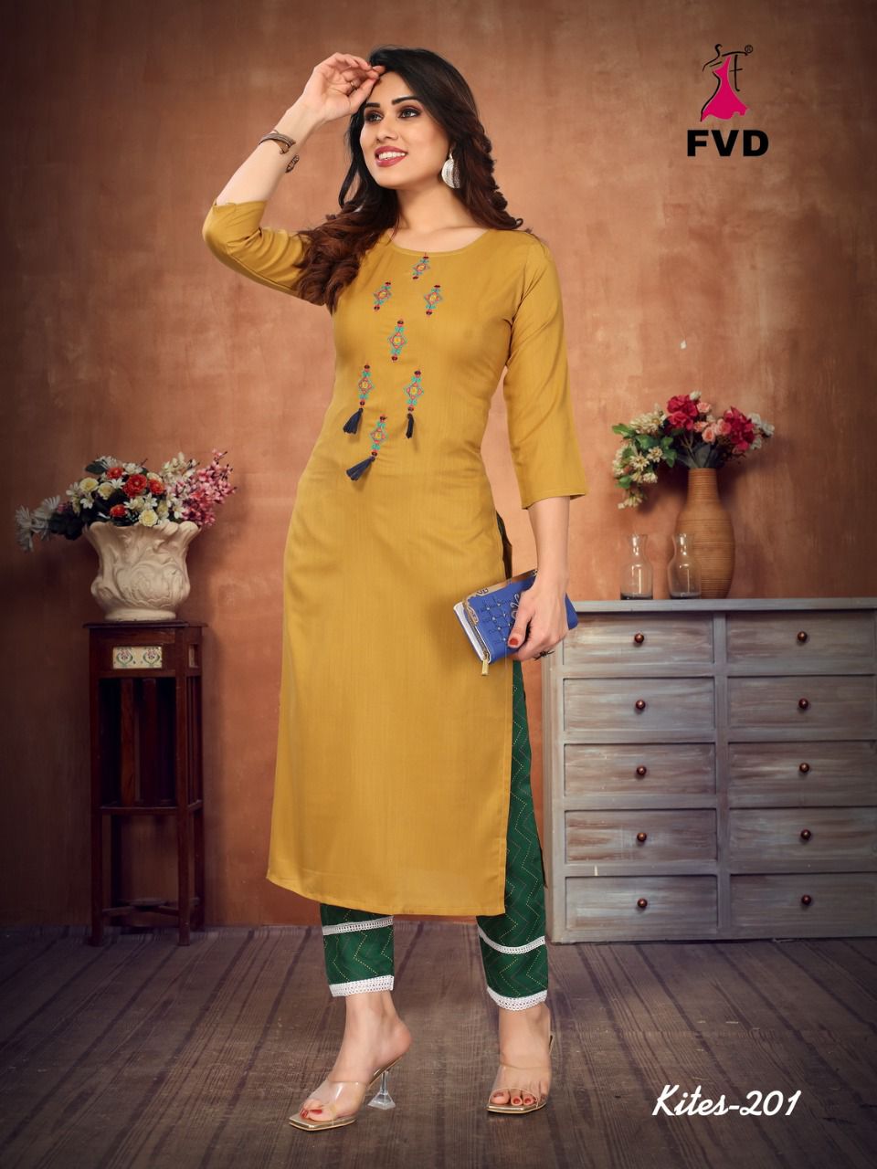 Fvd Kites Vol 2 Casual Wear Kurti With Bottom Catalog