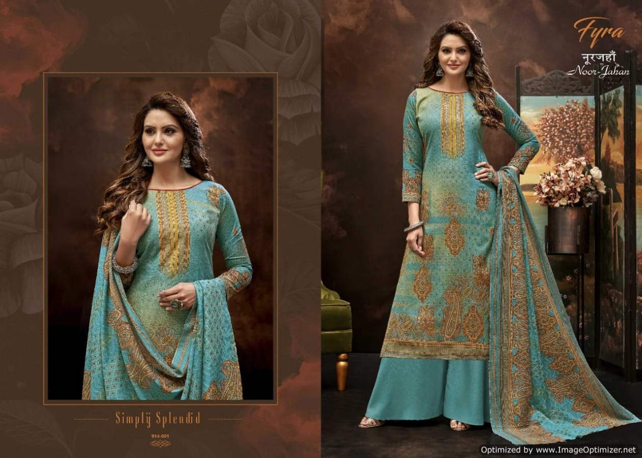 Fyra Noor Jahan  Vol 3 Digital Print Designer Dress Material Catalog
