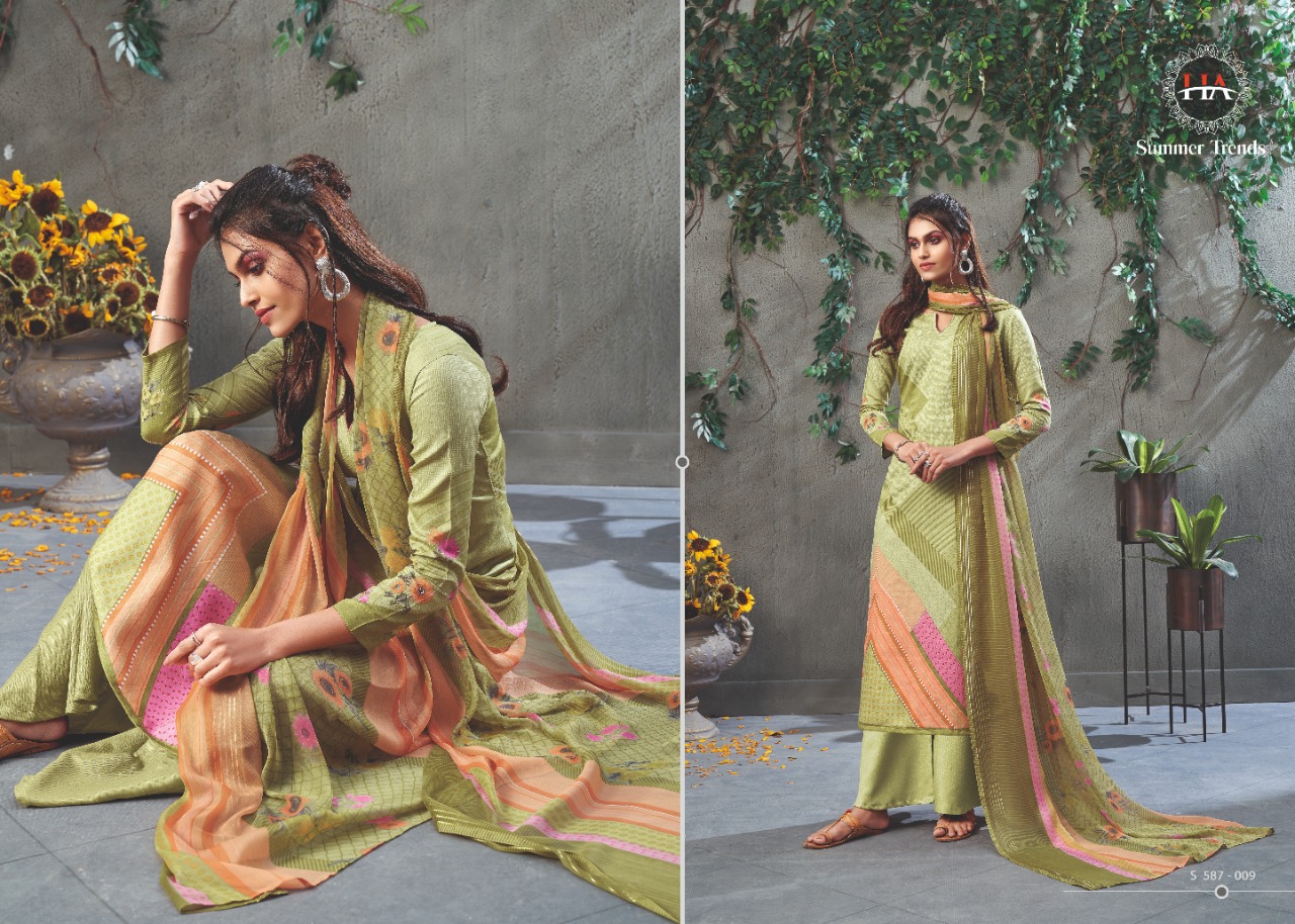Harshit Summer Trends Zam Cotton Dress Meterial For Daily Wear Collection