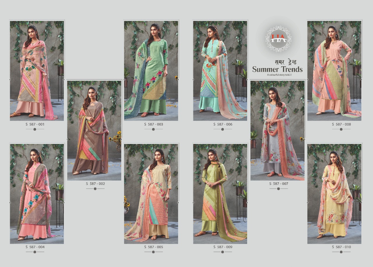 Harshit Summer Trends Zam Cotton Dress Meterial For Daily Wear Collection