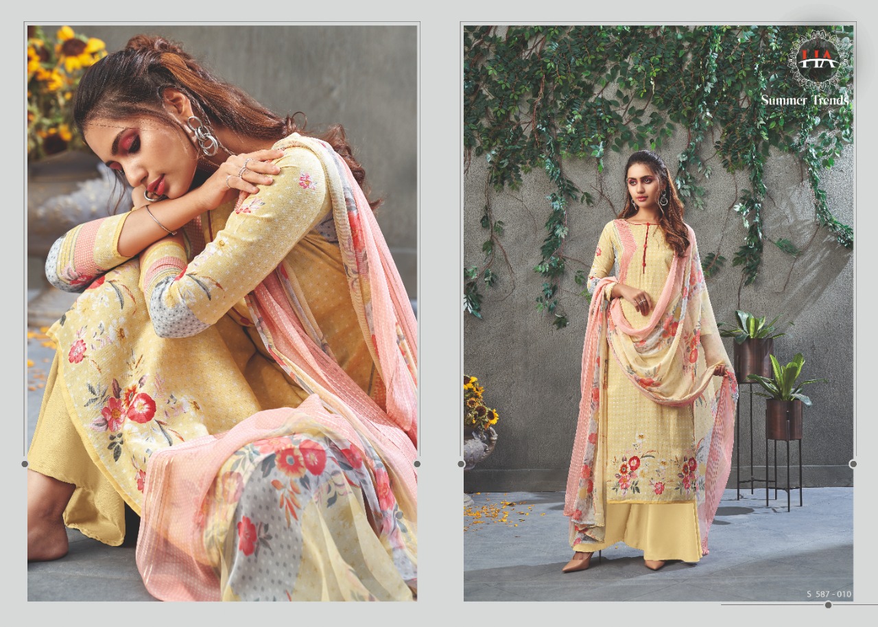 Harshit Summer Trends Zam Cotton Dress Meterial For Daily Wear Collection