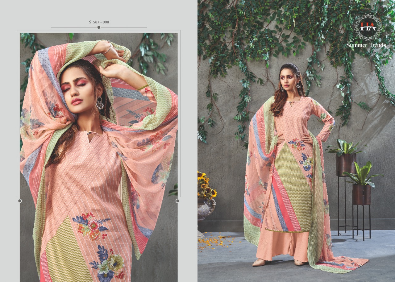 Harshit Summer Trends Zam Cotton Dress Meterial For Daily Wear Collection