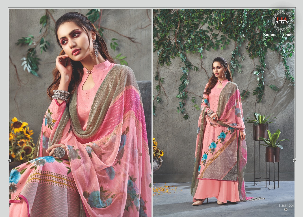 Harshit Summer Trends Zam Cotton Dress Meterial For Daily Wear Collection