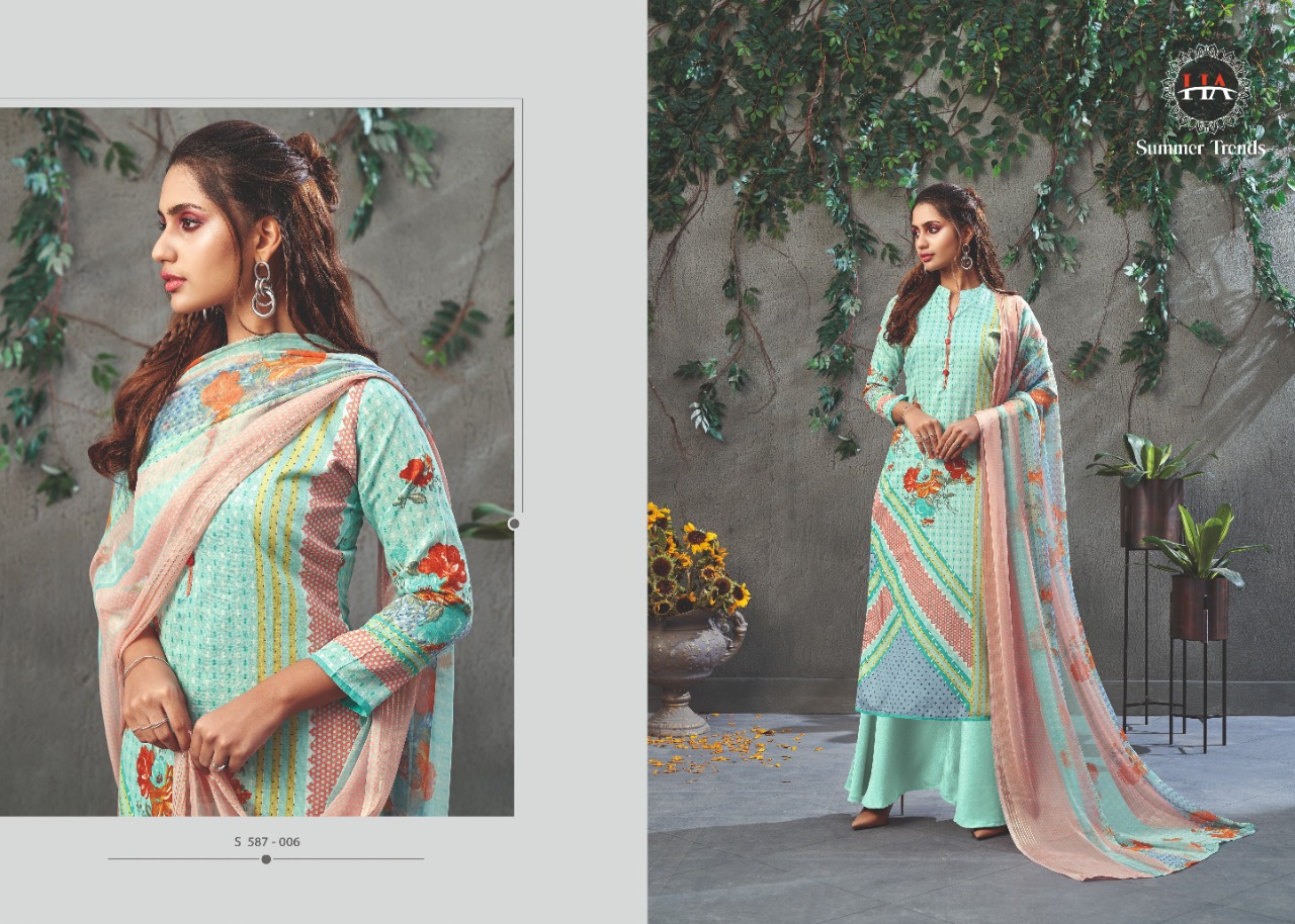 Harshit Summer Trends Zam Cotton Dress Meterial For Daily Wear Collection