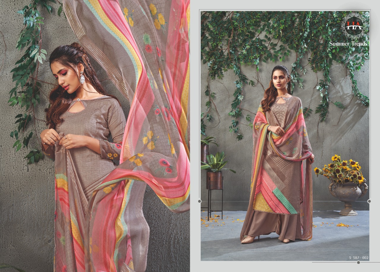 Harshit Summer Trends Zam Cotton Dress Meterial For Daily Wear Collection