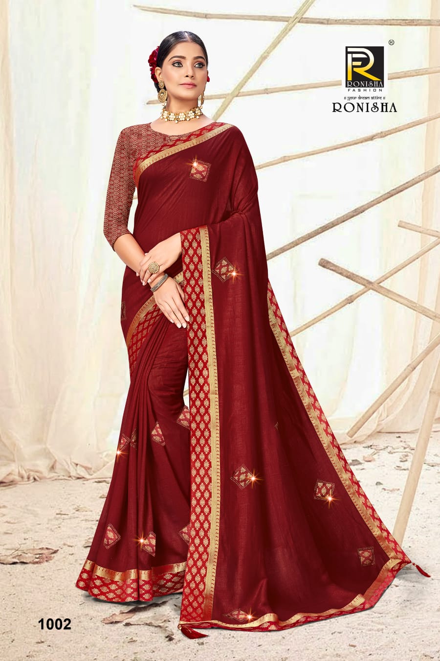 Ranjna Amber New Launchng Catalogue Broket Border Blouse Siroski Diamond Super Hit Collecton