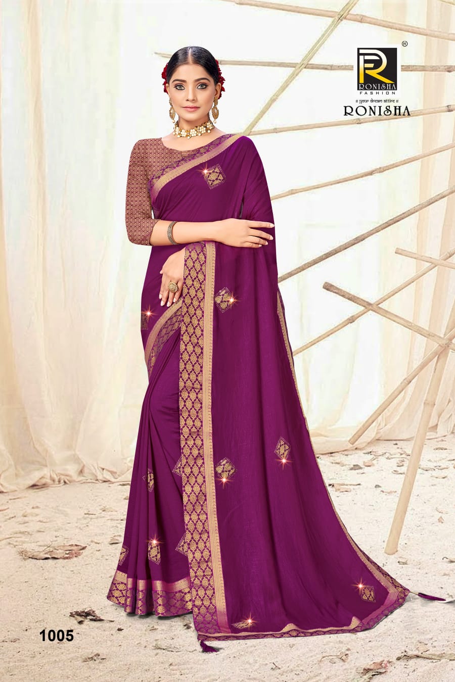 Ranjna Amber New Launchng Catalogue Broket Border Blouse Siroski Diamond Super Hit Collecton