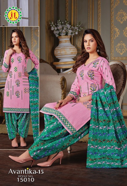 Jt Avantika Vol  15 Printed Cotton Dress Material Catalog