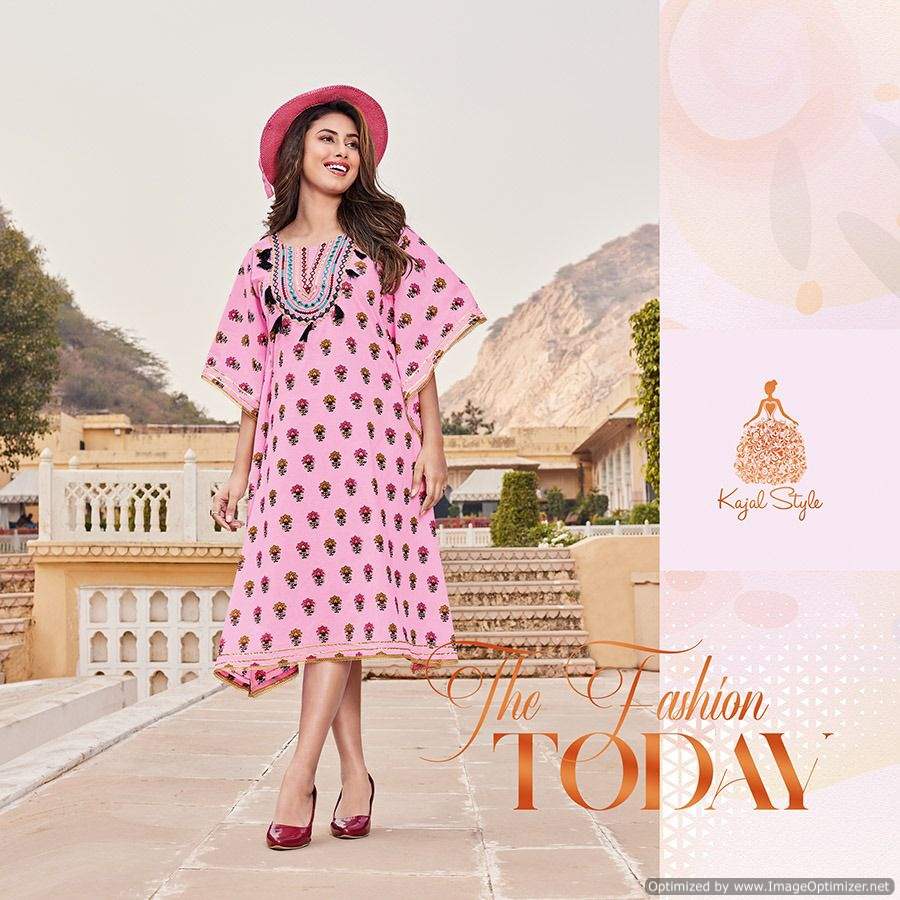 Kajal Style Cocktail Vol  2 Fancy Wear Kaftan Kurti Catalog Buy  Wholesale Kaftan  Catalog