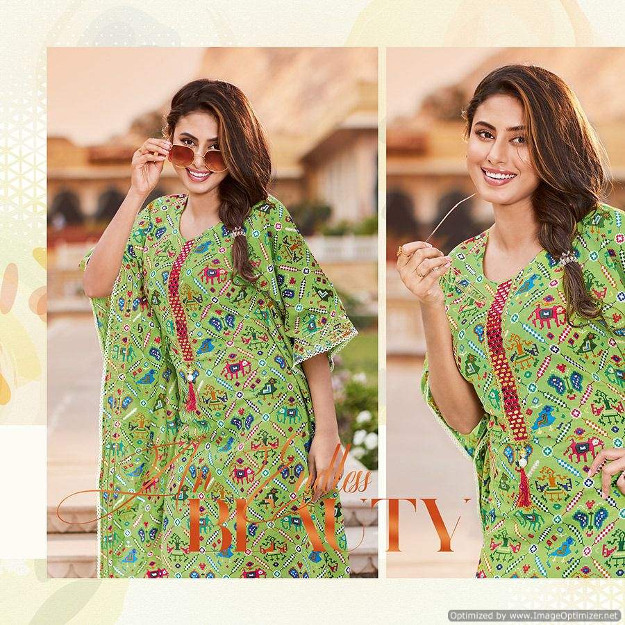 Kajal Style Cocktail Vol  2 Fancy Wear Kaftan Kurti Catalog Buy  Wholesale Kaftan  Catalog
