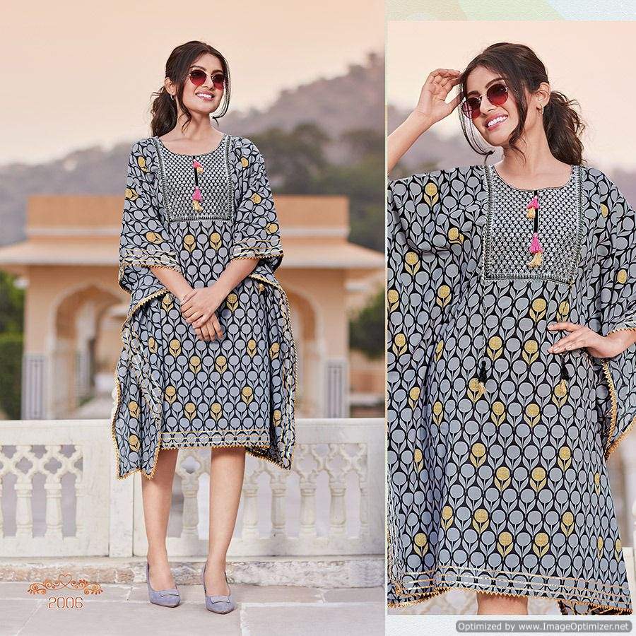 Kajal Style Cocktail Vol  2 Fancy Wear Kaftan Kurti Catalog Buy  Wholesale Kaftan  Catalog