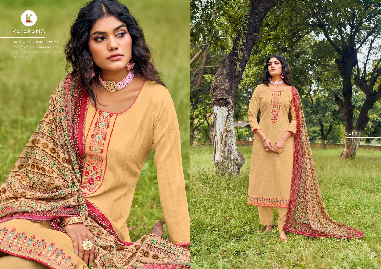 Kalarang Bulbul Parampara Weaving Designer Dress Material Catalog