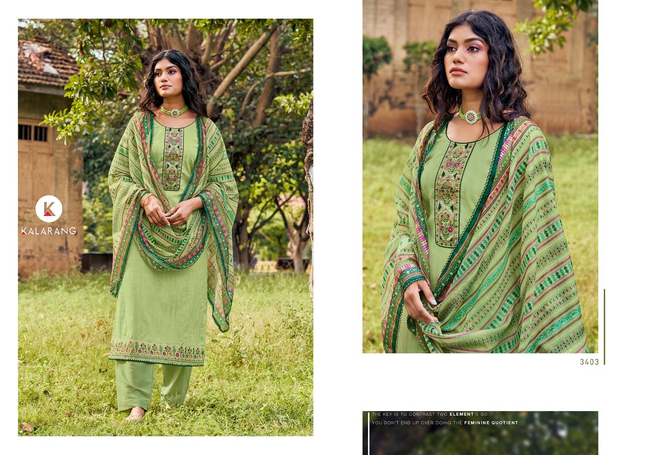 Kalarang Bulbul Parampara Weaving Designer Dress Material Catalog