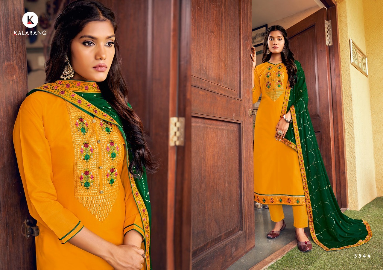 Kalarang Jannat Vol  2 Fancy Wear Designer Dress Material Catalog