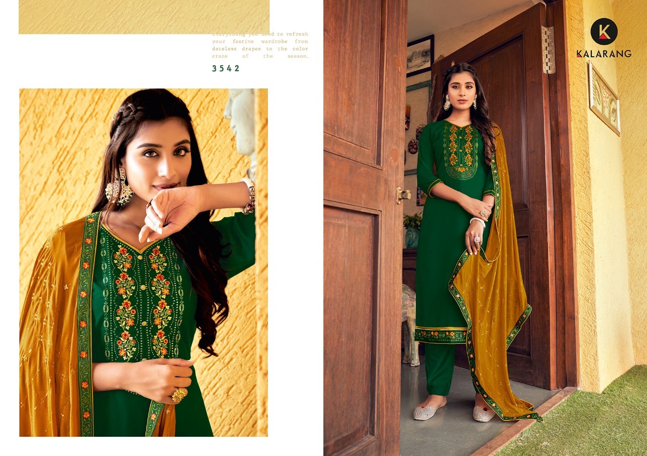 Kalarang Jannat Vol  2 Fancy Wear Designer Dress Material Catalog