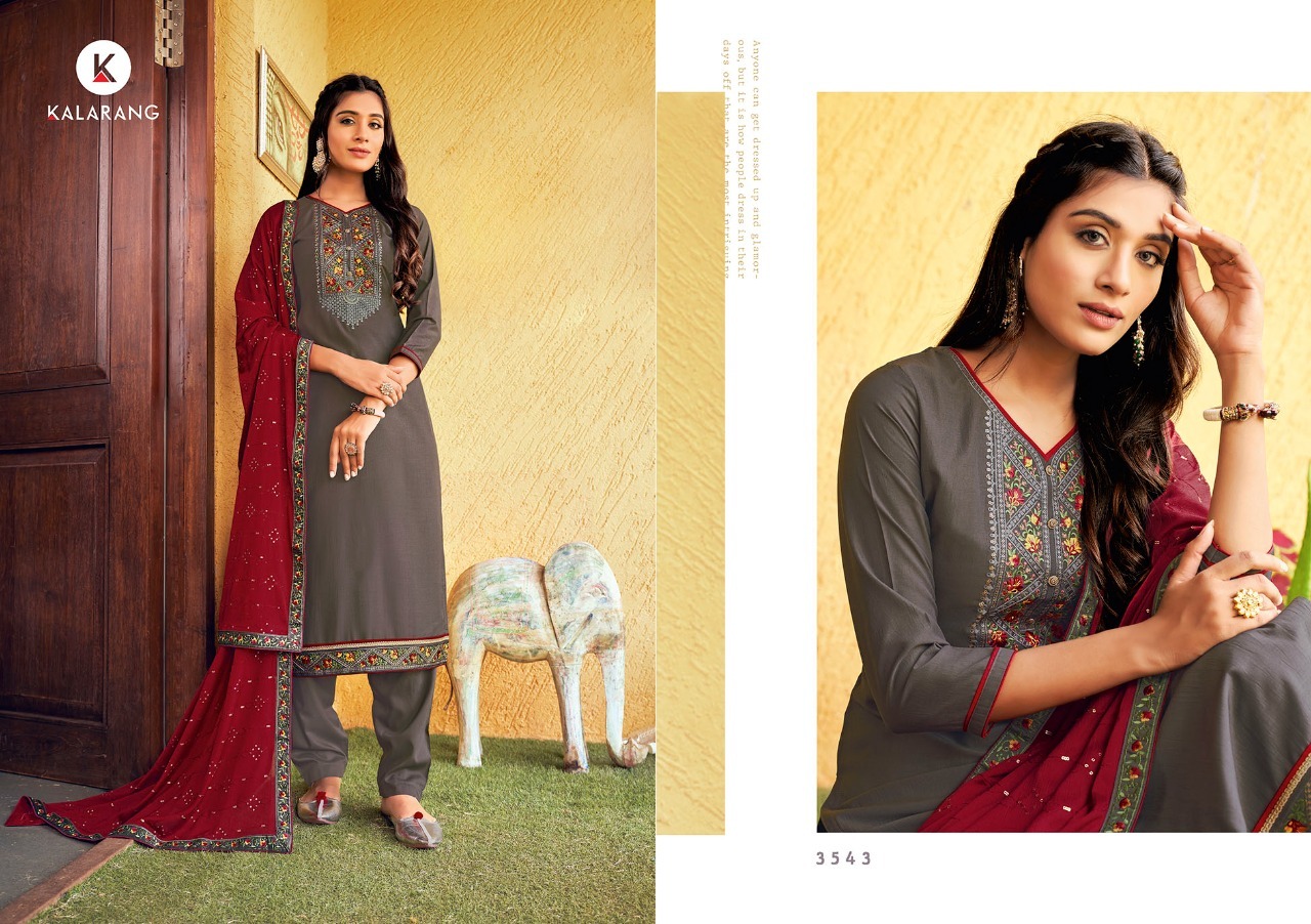 Kalarang Jannat Vol  2 Fancy Wear Designer Dress Material Catalog