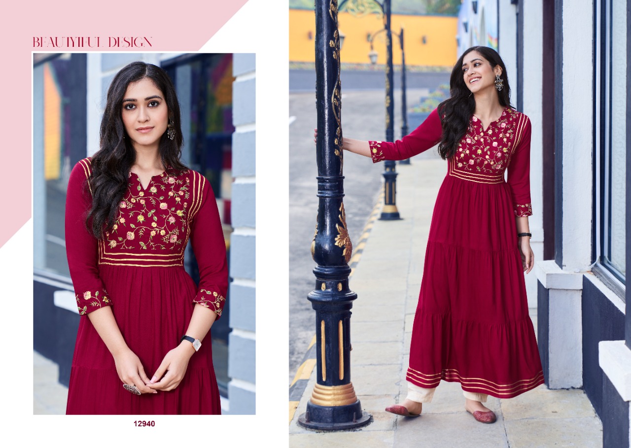 Kalaroop Zoya Ethnic Wear Fnacy  Embroidery Kurti  Catalog