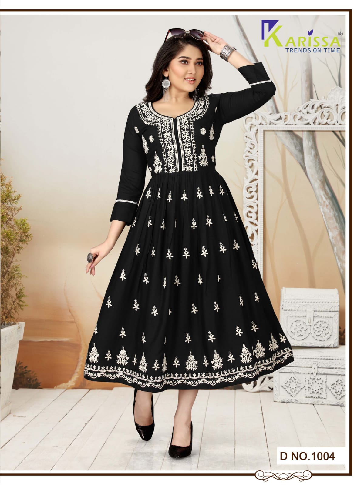 Karissa Rutwa Fancy Wear Long Anarkali Kurti Catalog