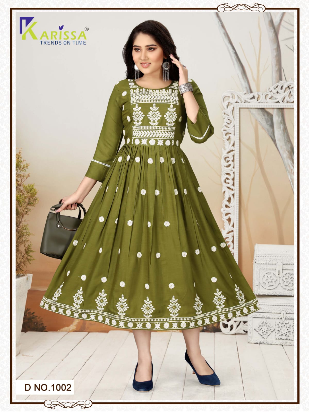 Karissa Rutwa Fancy Wear Long Anarkali Kurti Catalog