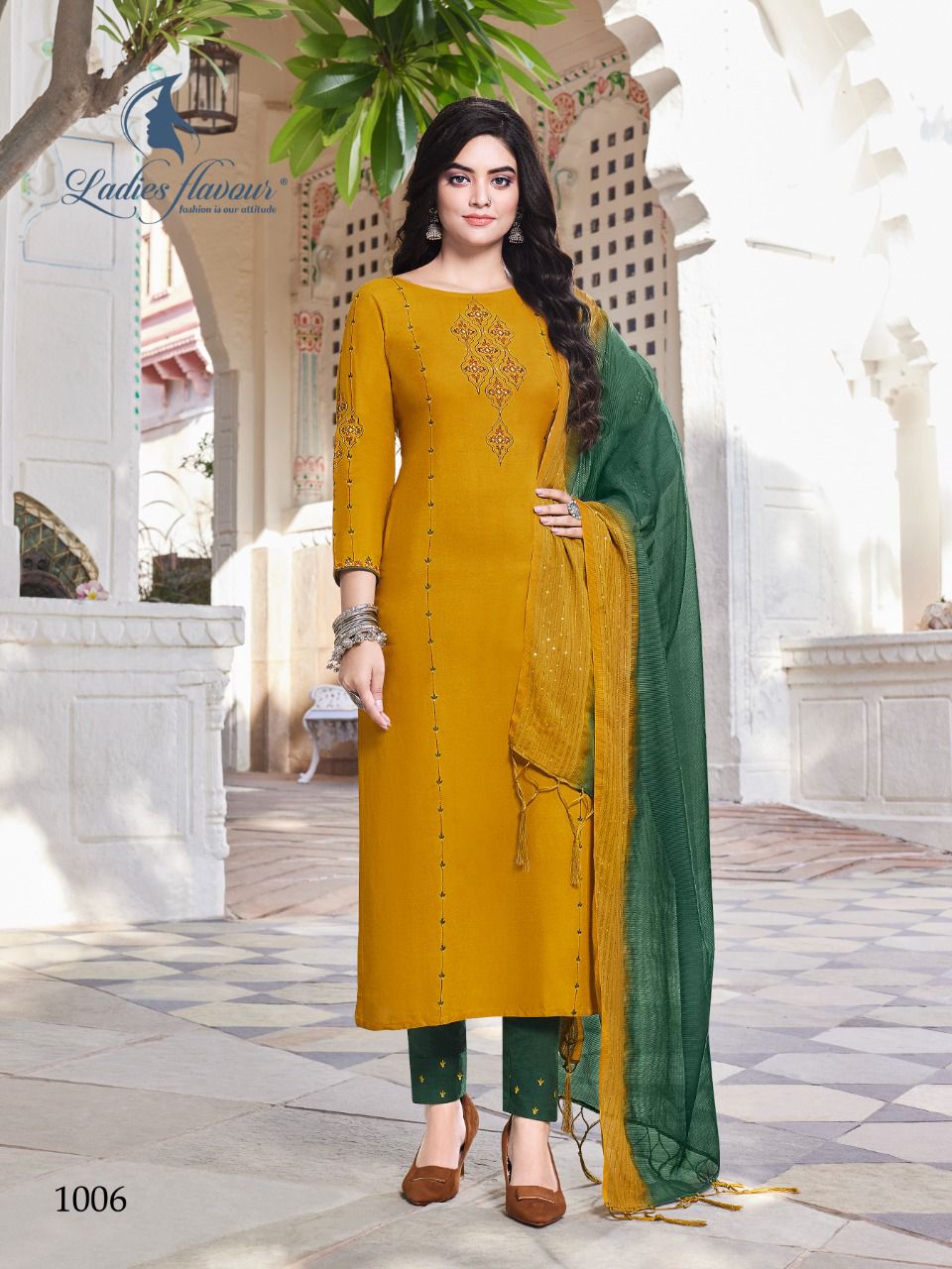 Ladies Flavour Pavitra Heavy Rayon Ready Made  Kurti Bottom  With Duptta  Catalog