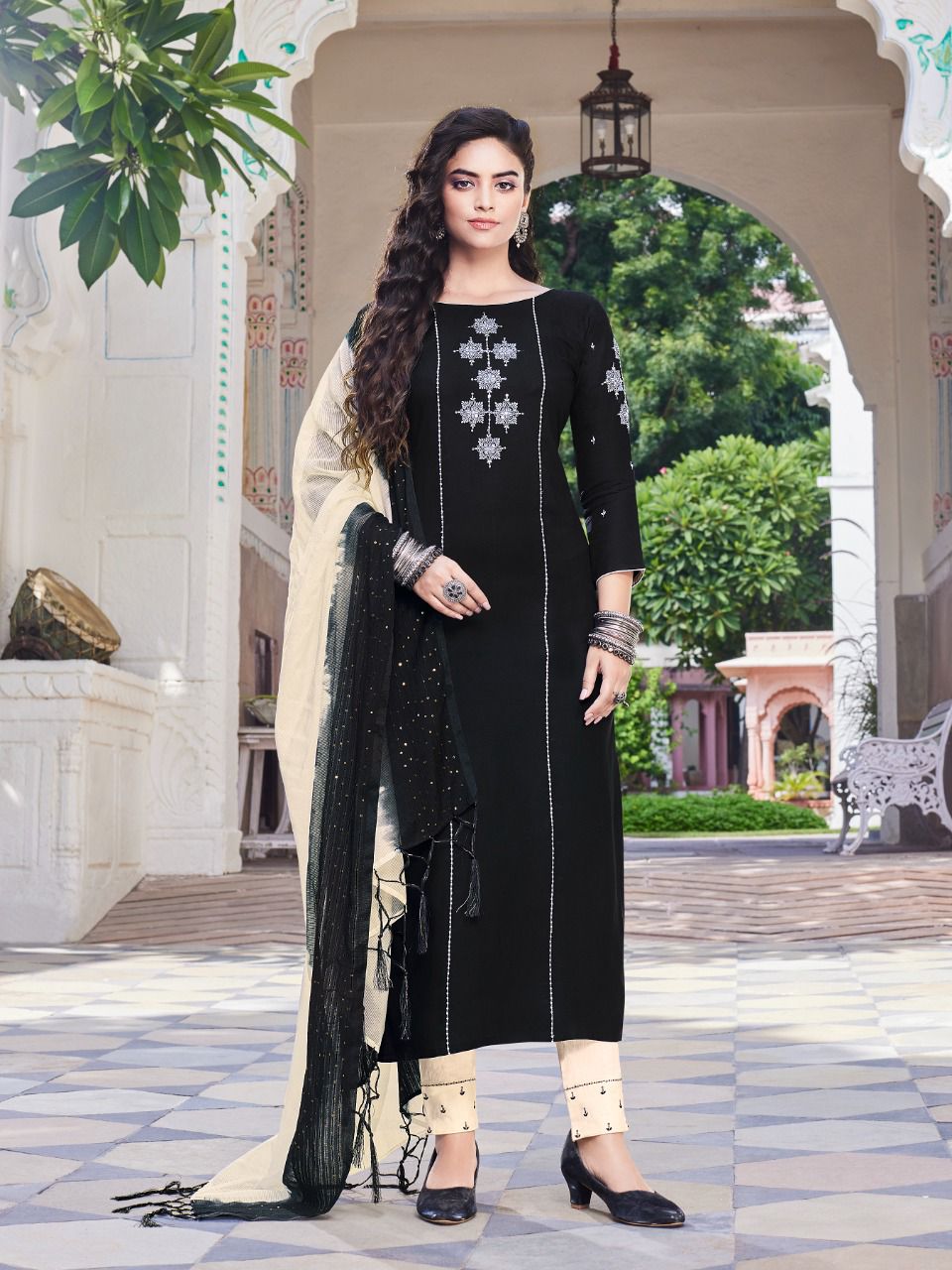 Ladies Flavour Pavitra Heavy Rayon Ready Made  Kurti Bottom  With Duptta  Catalog
