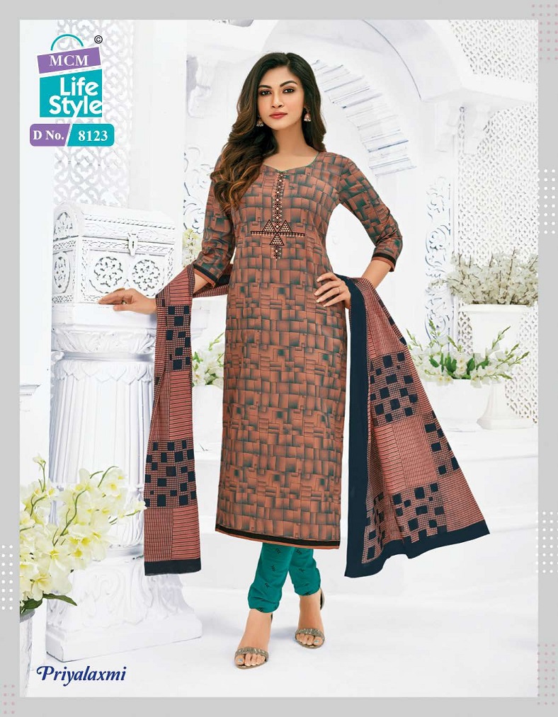 Mcm Lifestyle Priyalaxmi Vol 22 Regular Wear Cotton Dress Material Catalog