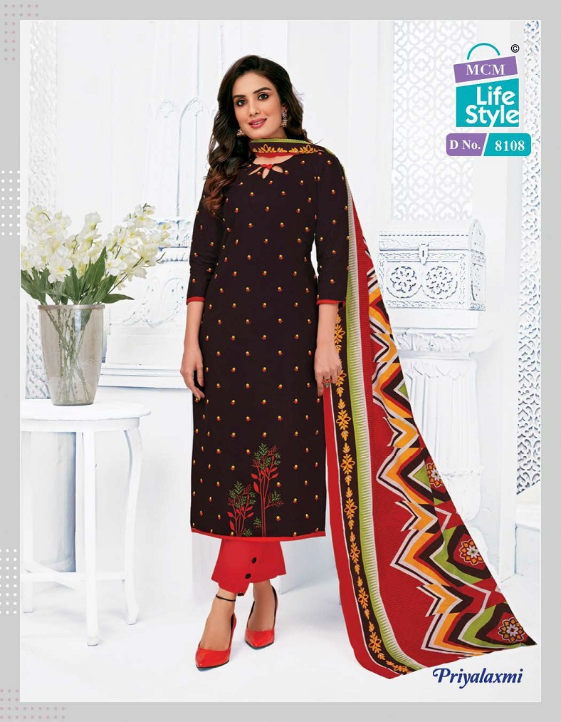 Mcm Lifestyle Priyalaxmi Vol 22 Regular Wear Cotton Dress Material Catalog
