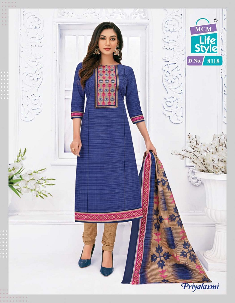 Mcm Lifestyle Priyalaxmi Vol 22 Regular Wear Cotton Dress Material Catalog
