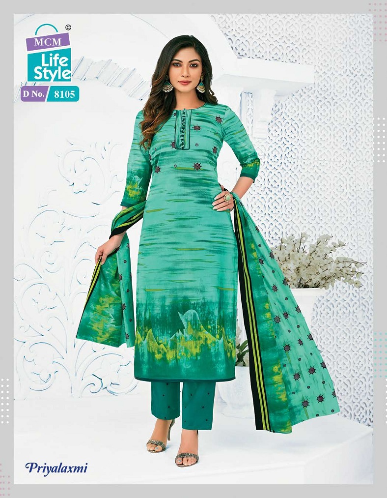 Mcm Lifestyle Priyalaxmi Vol 22 Regular Wear Cotton Dress Material Catalog