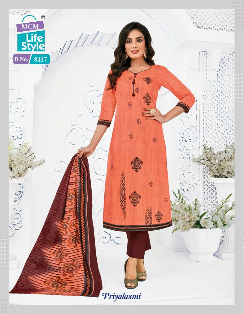 Mcm Lifestyle Priyalaxmi Vol 22 Regular Wear Cotton Dress Material Catalog