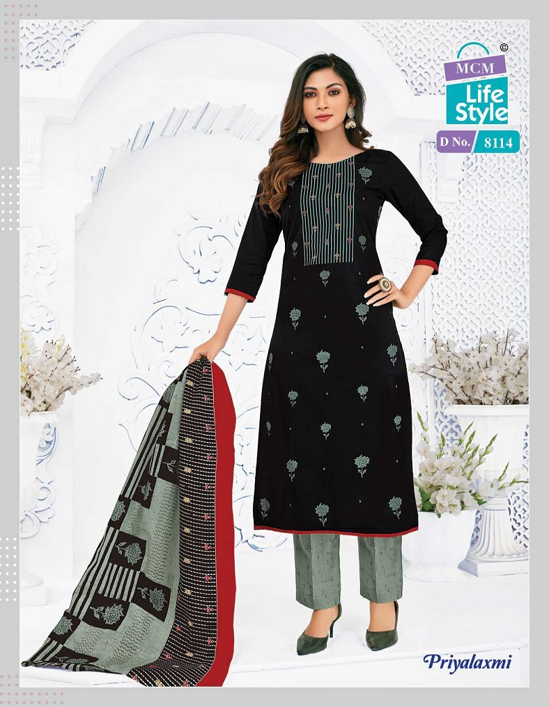 Mcm Lifestyle Priyalaxmi Vol 22 Regular Wear Cotton Dress Material Catalog