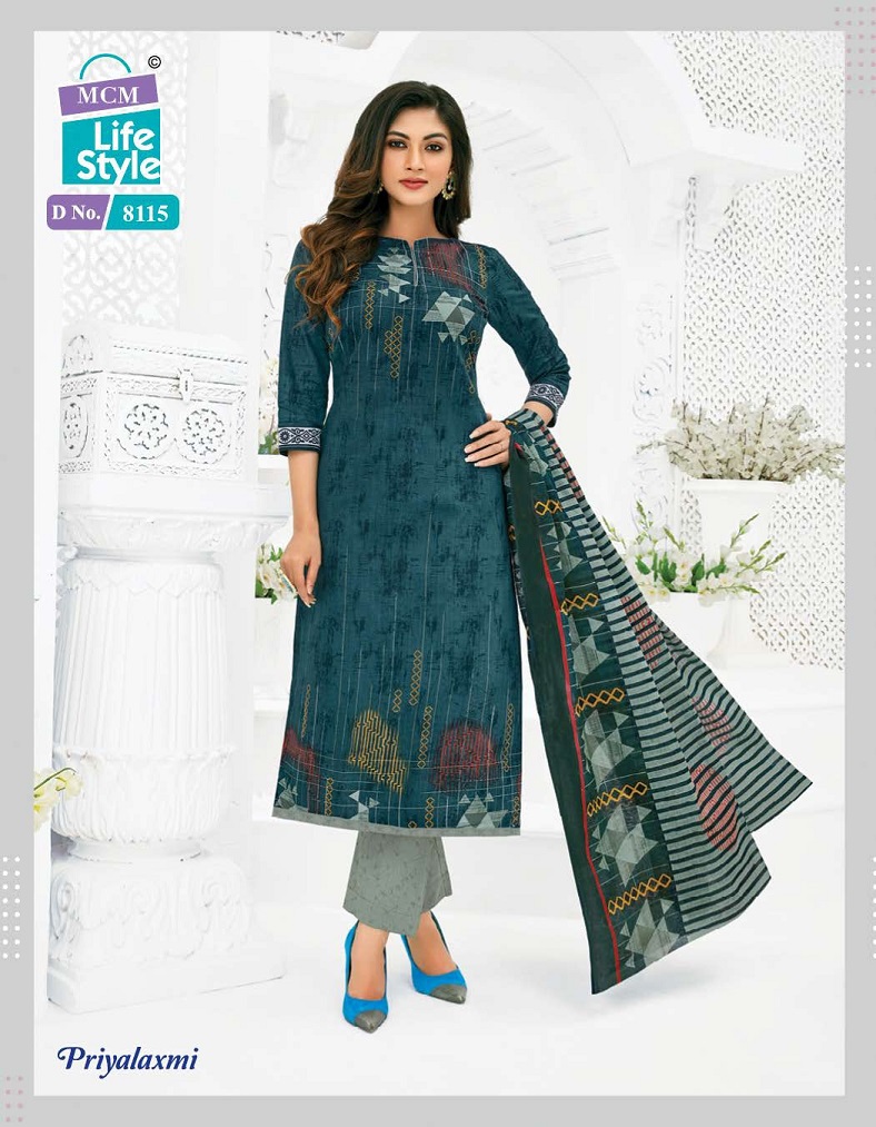 Mcm Lifestyle Priyalaxmi Vol 22 Regular Wear Cotton Dress Material Catalog