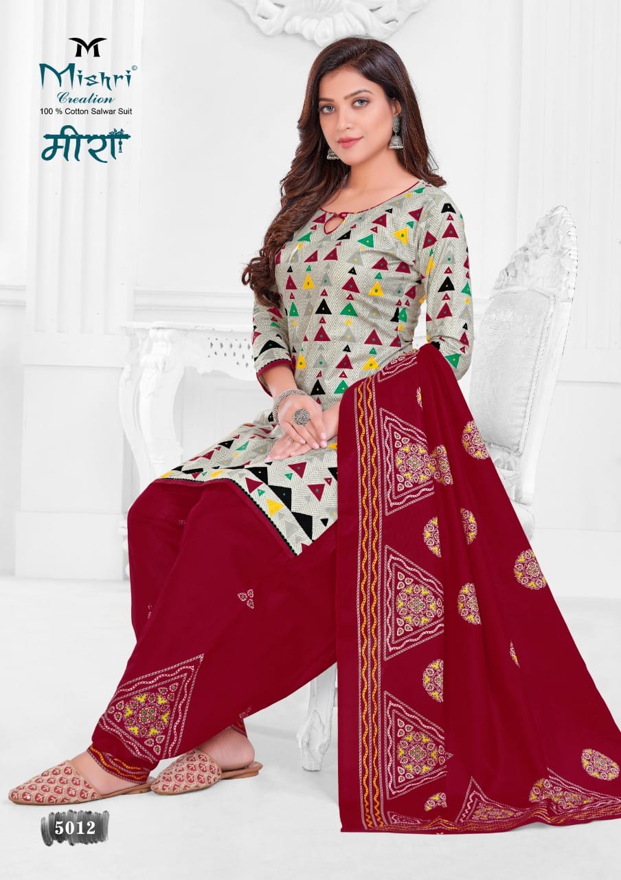 Mishri Meera Vol 5 Regular Wear Cotton Dress Material  Catalog