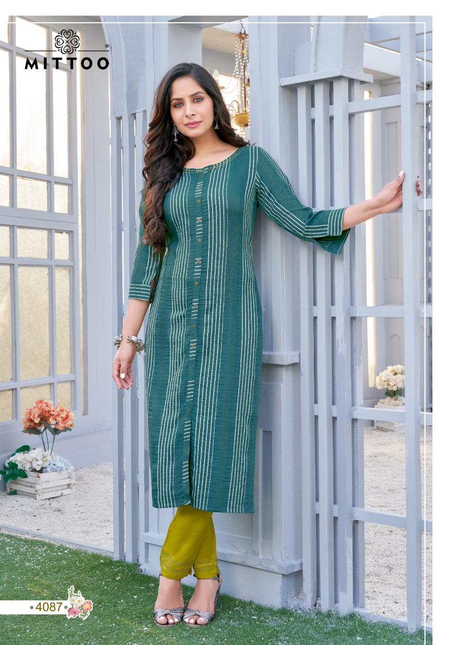 Mittoo Mohini Vol  11 Fancy Rayon Casual Online Shopping  Kurti With Bottom Collection