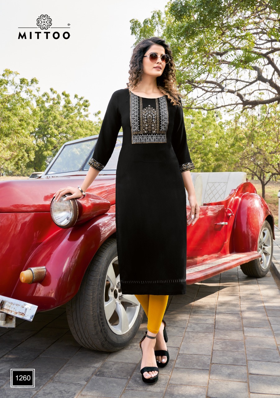 Mittoo Palak Vol 30 Heavy Rayon  Straight Cut Exclusive Kurtis Catalog