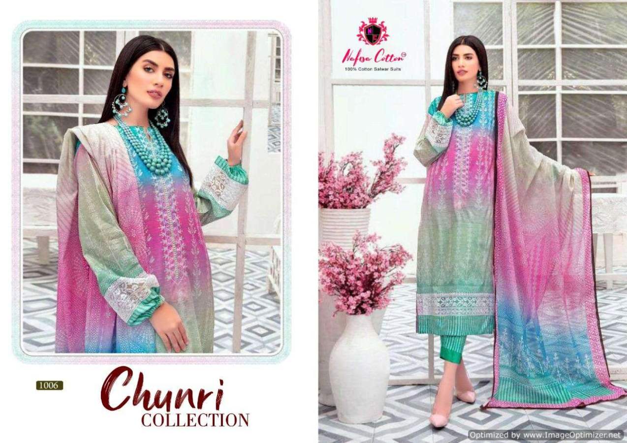 Nafisa Chunri Collection Karachi Cotton Dress Material