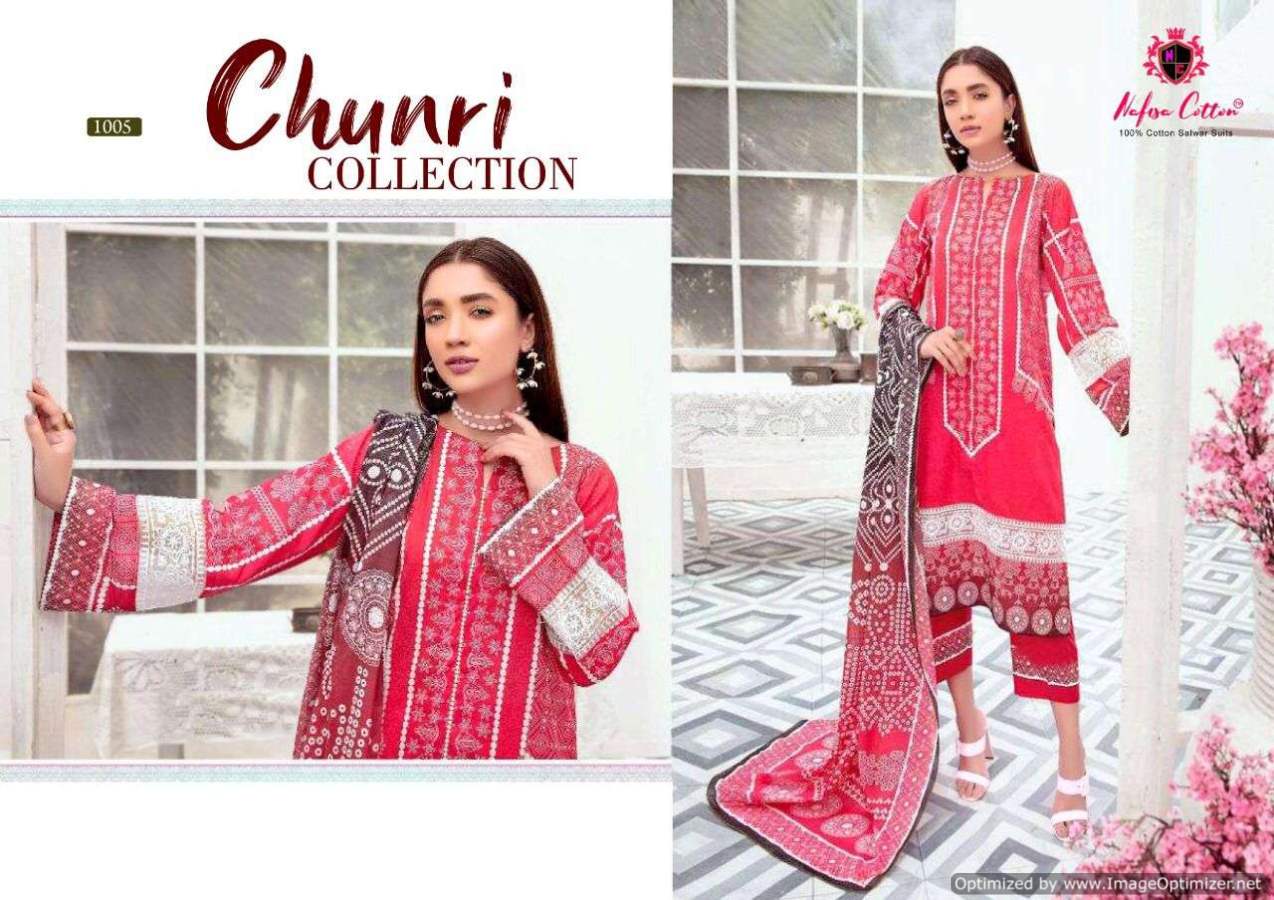 Nafisa Chunri Collection Karachi Cotton Dress Material