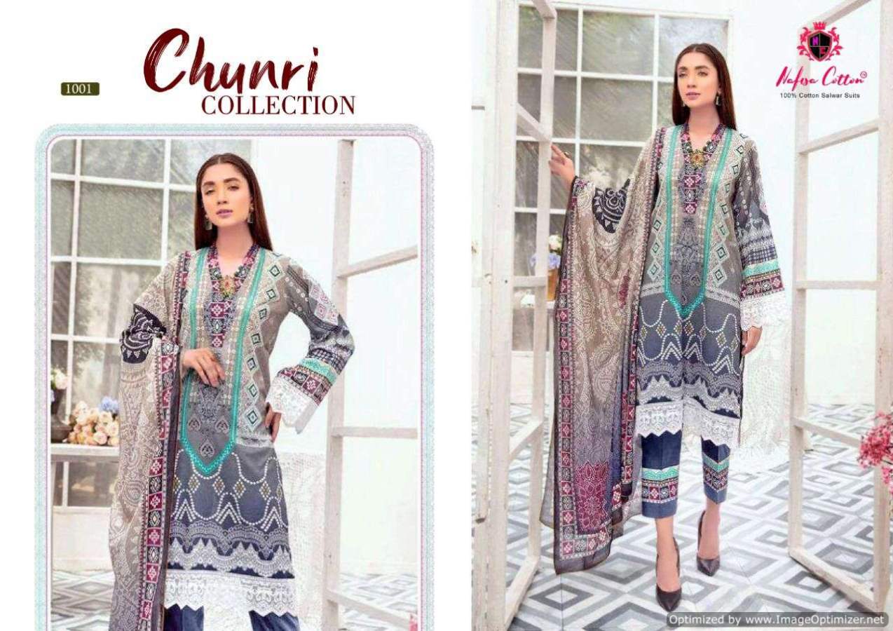 Nafisa Chunri Collection Karachi Cotton Dress Material