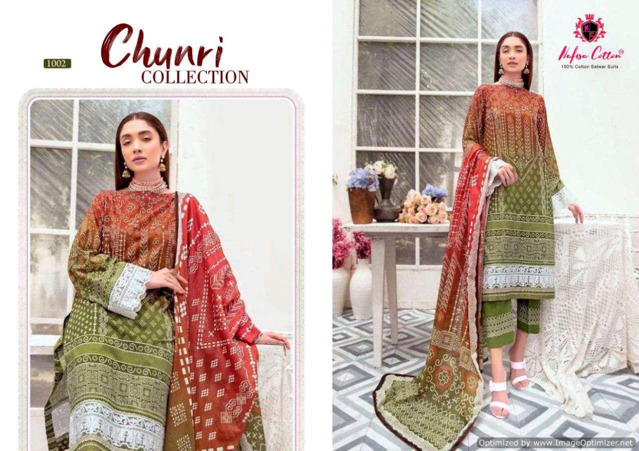 Nafisa Chunri Collection Karachi Cotton Dress Material