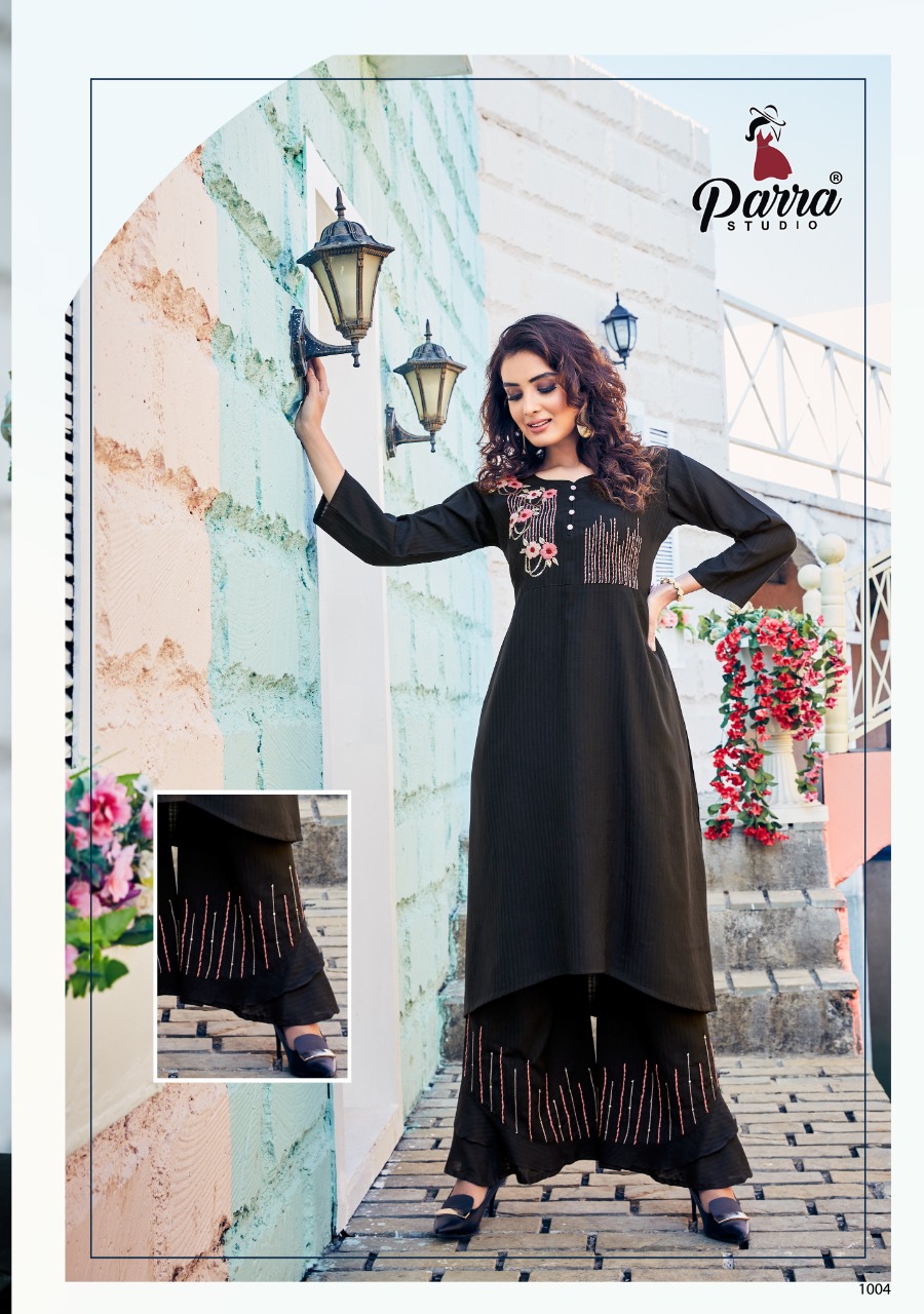 Parra Studio Angelina Vol 1 Casual Wear Lilan Viscose  Kurti With Bottom  Catalog