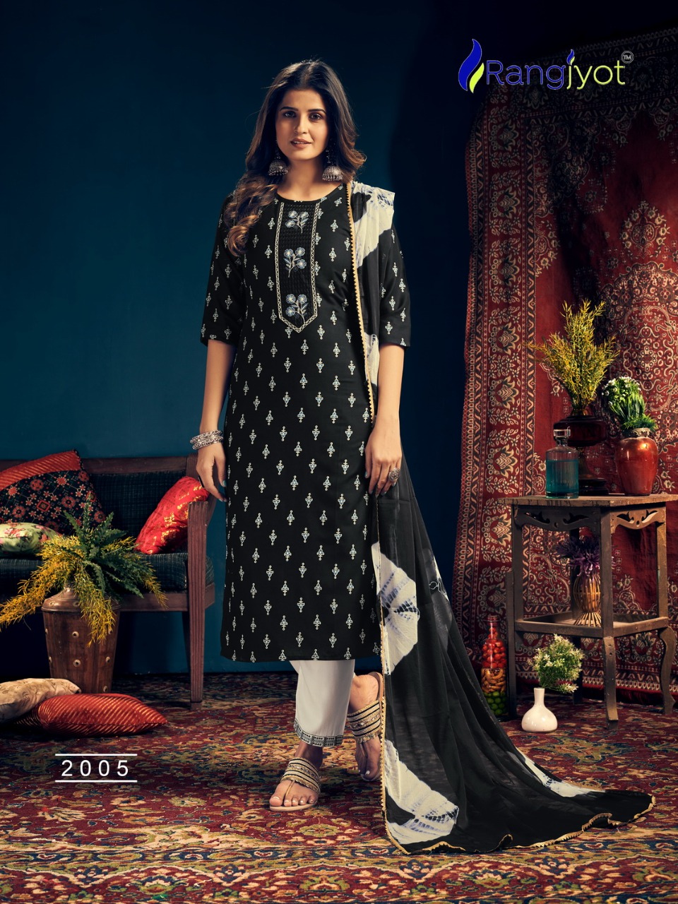 Rangjyot Rangmaya Vol  2 Rayon Fancy Ethnic Wear Readymade Lkurti Bottom With Duptta Catalog